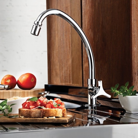 Torneira Para Cozinha De Mesa Trio Cromada 1167 C33 Lorenzetti - Imagem principal - c294625f-9206-47ad-83c8-097fbc419a52