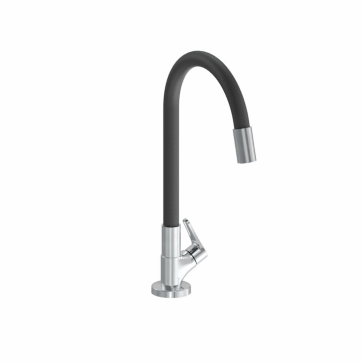Torneira Para Cozinha De Mesa Tubo Flex Nova Exacta Cromado Fabrimar DN15