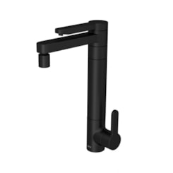 Torneira Para Cozinha De Mesa Twin Com Filtro E Bica Alta Black Matte Deca