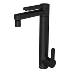 Torneira Para Cozinha De Mesa Twin Com Filtro E Bica Alta Black Matte Deca