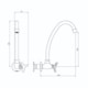 Torneira Para Cozinha De Parede 1187 15 Bj 1/4v Preto Matte Meber - 893454e9-698b-4020-90e0-5f5f67aca153
