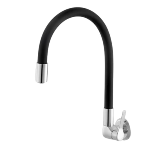 Torneira Para Cozinha De Parede 1187 C32 1/4V Cromado E Preto Meber - Imagem principal - afb220c0-6d61-4a66-ad34-d846a39c9906