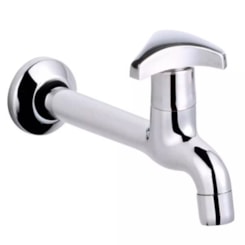 Torneira Para Cozinha De Parede Baixa Aquarius Cromado Fabrimar  