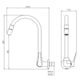 Torneira Para Cozinha De Parede Bica Alta 1187 C32 1/4V Meber - 5c28b1a9-524b-4ce3-9e2e-55e88a922150