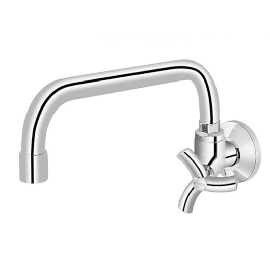 Torneira Para Cozinha De Parede Bica Baixa Primor Cromada Docol - Imagem principal - 98a7c710-78b0-48d3-bbf0-3a894d825d69