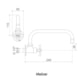Torneira para Cozinha De Parede Bica Móvel 1166 Tetra Meber - 087a5d62-19a3-483d-90a3-1f7e9a4167f9