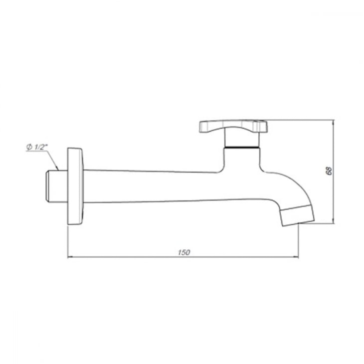 Torneira Para Cozinha De Parede Com Arejador Nova Gyro Cromado Fabrimar