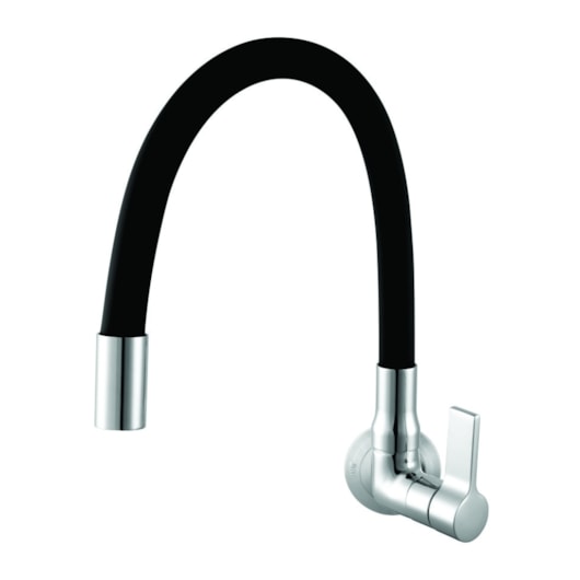 Torneira Para Cozinha De Parede Flexível 1187 C 36 Cromado Preto Meber - Imagem principal - d4261667-9e10-411e-9738-b78f71271e9a