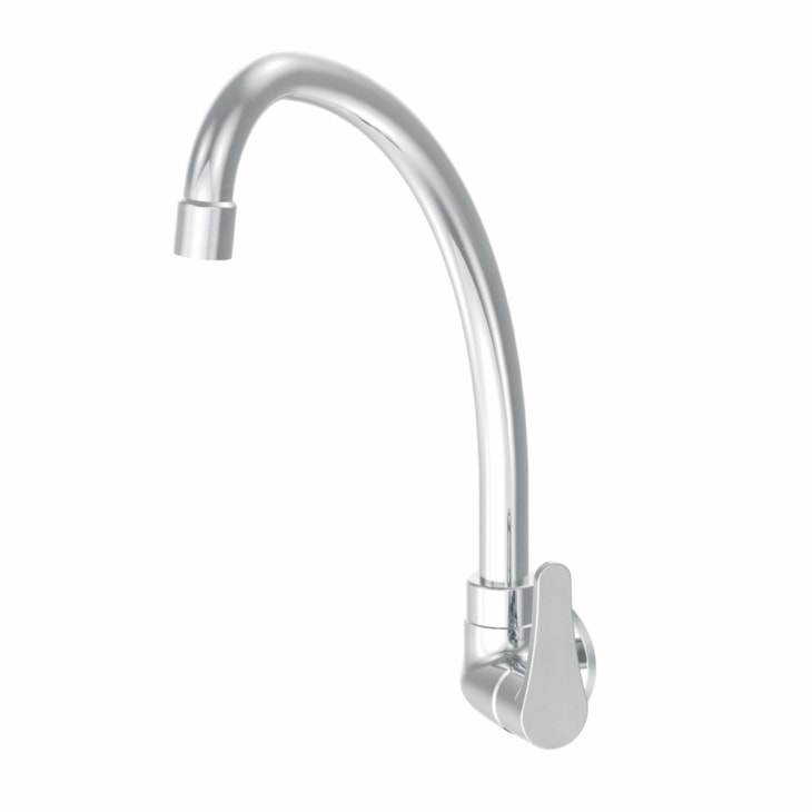 Torneira Para Cozinha De Parede Nova Exacta Cromado Fabrimar DN15