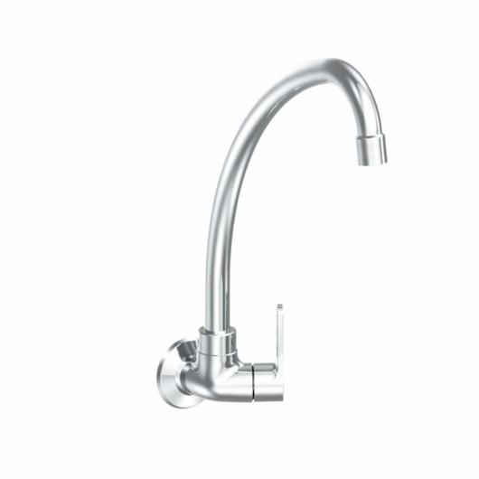 Torneira Para Cozinha De Parede Nova Exacta Cromado Fabrimar DN15 - Imagem principal - 0dd95f27-82a2-4a95-961d-1486708c46fd