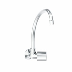 Torneira Para Cozinha De Parede Nova Petra Cromado Fabrimar DN15