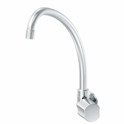 Torneira Para Cozinha De Parede Nova Petra Cromado Fabrimar DN15 - Imagem principal - dbd74937-da9d-4fa0-bd36-efe0a88535d2