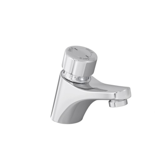 Torneira Para de Mesa para Lavatório Automática Temporizada Decamatic Bica Baixa Cromado Deca - Imagem principal - 78f13ea5-ac9f-4d5f-9c37-5974b644c00f