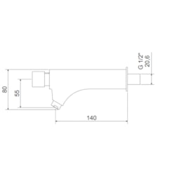 Torneira Para Lavatório Automática Temporizada De Parede 10010 C Mebermatic Meber
