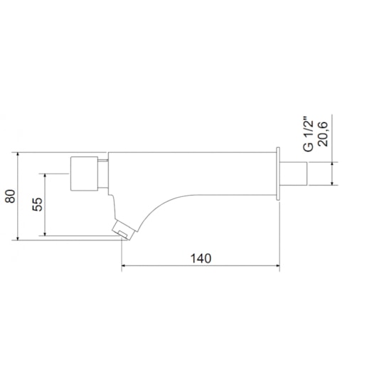 Torneira Para Lavatório Automática Temporizada De Parede 10010 C Mebermatic Meber - Imagem principal - a57b837e-31e9-4dfe-8e4e-f63ec83eea6b