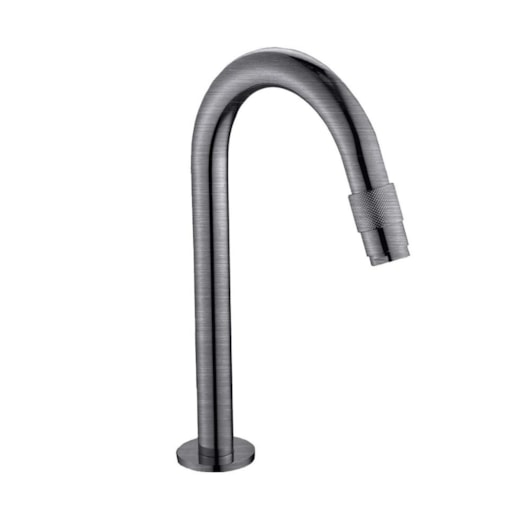 Torneira Para Lavatório Bica Alta Agua Fria Aço Escovado Kromma - Imagem principal - 69e9eaf6-cc4d-4720-b4c7-032281e05f02