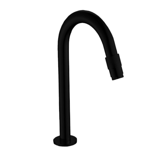 Torneira Para Lavatório Bica Alta Agua Fria Black Matte Kromma - Imagem principal - ac8d3614-4705-48bc-8109-3613eb125acd