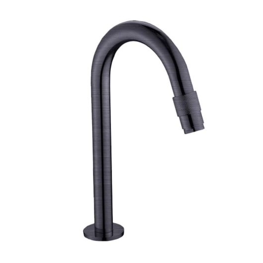 Torneira Para Lavatório Bica Alta Agua Fria Titânio Escovado Kromma - Imagem principal - a3e3ef90-2ba6-4235-bc25-20a74c9d1ddc