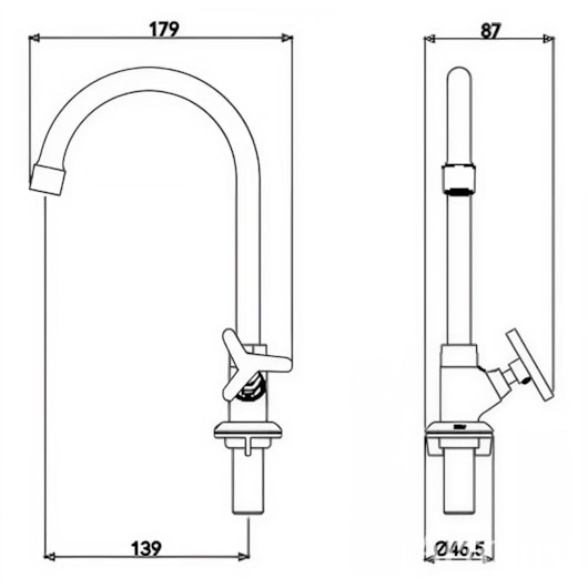 Torneira Para Lavatório De Mesa 1188 C15 1/4 Meber - Imagem principal - 1c5e3b69-c6b3-4c5a-9142-6e63918142e8