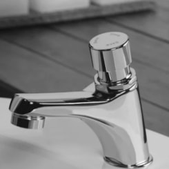 Torneira Para Lavatório De Mesa Automática Temporizada Decamatic Eco Cromada Deca