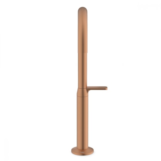 Torneira Para Lavatório De Mesa Bica Alta Design Matte Rose Gold Celite - Imagem principal - 0451402b-ab22-4b97-879b-61137f0312b9