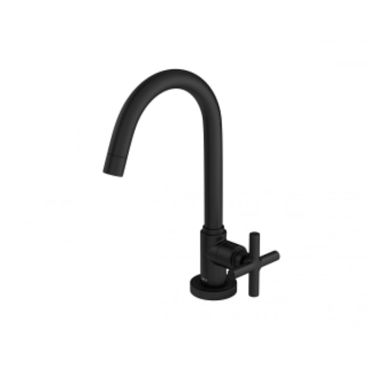 Torneira Para Lavatório De Mesa Bica Alta Duna Clássica Black Matte Deca - Imagem principal - 55506d65-4863-4eaa-8948-33c3c6f119f6
