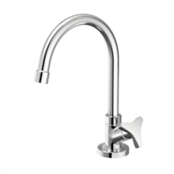 Torneira Para Lavatório De Mesa Bica Alta Nova Gyro Cromado Fabrimar