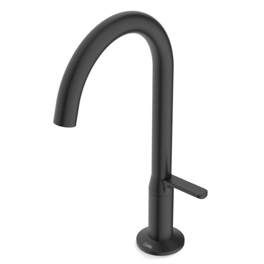 Torneira Para Lavatório De Mesa Bica Baixa Design Preto Matte Celite - Imagem principal - 9ac33908-b7d4-4cee-9422-d1821a743b26