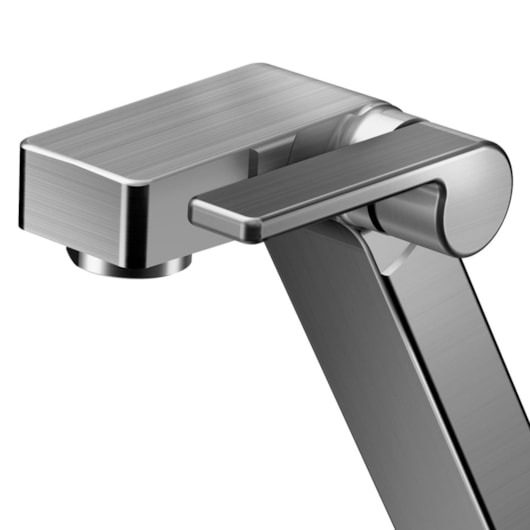 Torneira Para Lavatório De Mesa Bica Baixa Stillo Grafite Escovado Docol - Imagem principal - 07c4abf6-6c10-4ba9-ab02-de87bafde12c