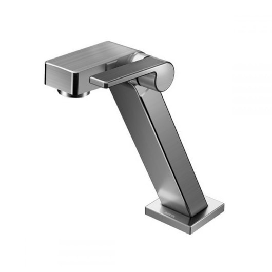 Torneira Para Lavatório De Mesa Bica Baixa Stillo Grafite Escovado Docol - Imagem principal - db6bc8a7-3a31-4d24-a9dd-194179cec64d