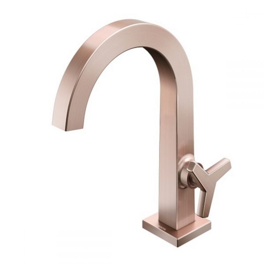 Torneira Para Lavatório De Mesa City Bica Alta Cobre Escovado Docol - Imagem principal - c8536e47-f86f-40cc-9790-1a68e8a3ec0f