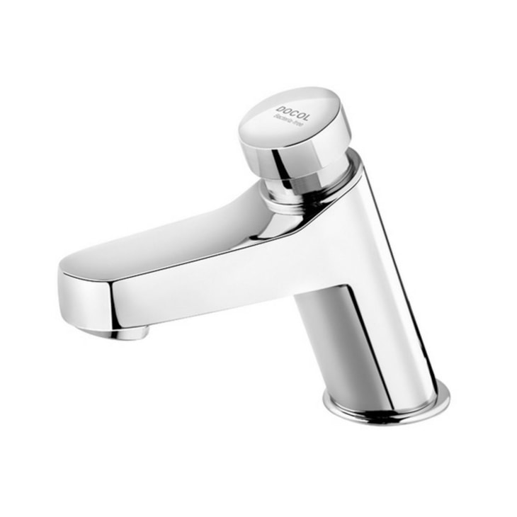 Torneira Para Lavatório De Mesa Com Regulador De Tempo Bactéria Free Pressmatic Join Cromada Docol