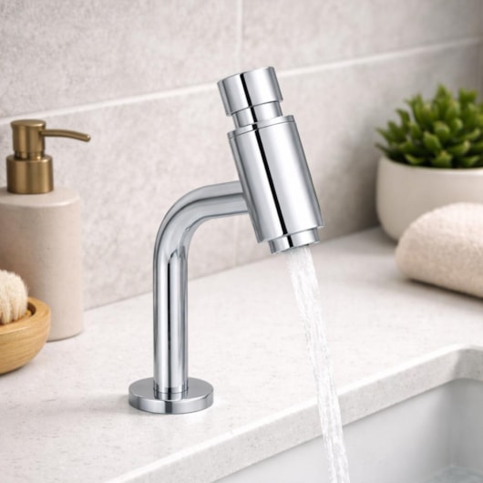 Torneira Para Lavatório De Mesa Decamatic Bica Alta Cromado Deca - Imagem principal - 1920c4c7-38ee-49eb-a7ad-61752da7b1bb