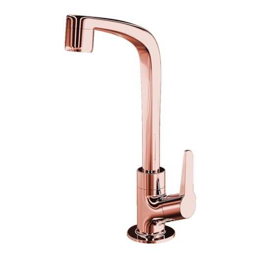 Torneira Para Lavatório De Mesa Flatt Rose Gold Lorenzetti - Imagem principal - c20e503c-bd00-4337-91bb-ae143062adde