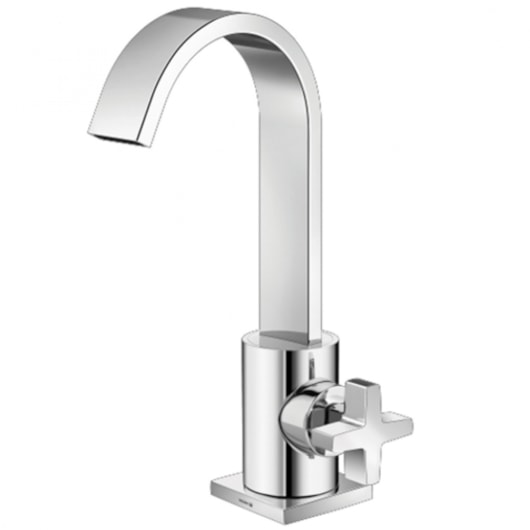 Torneira Para Lavatório De Mesa Goa Cross Cromado Fabrimar - Imagem principal - af4c241f-b315-49f4-828d-81312a839eb5
