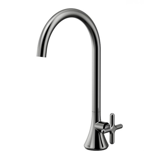 Torneira Para Lavatório De Mesa Liss 340 Bica Alta Grafite Polido Docol - Imagem principal - 64ab49cd-d443-4b15-9a6c-2b01963e8a92