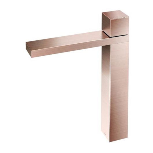 Torneira Para Lavatório De Mesa Mínima Bica Alta Cobre Escovado Docol - Imagem principal - 9b85336b-938d-4336-99c1-636836b56e88