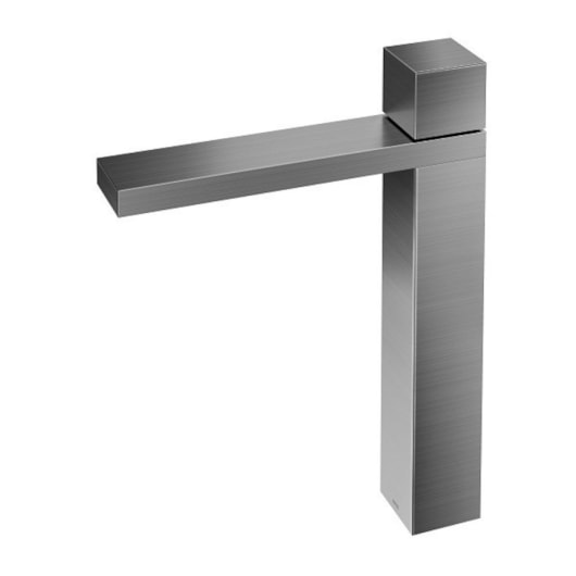 Torneira Para Lavatório De Mesa Mínima Bica Alta Grafite Escovado Docol - Imagem principal - 63de1400-970a-4036-af1e-4007fd92a8ef