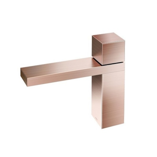 Torneira Para Lavatório De Mesa Mínima Bica Baixa Cobre Escovado Docol - Imagem principal - dc519740-be4d-4584-bf0e-5e564ec74e1d