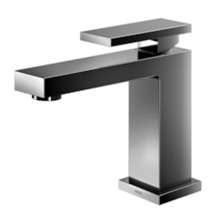 Torneira Para Lavatório De Mesa New Edge Bica Baixa Grafite Polido Docol