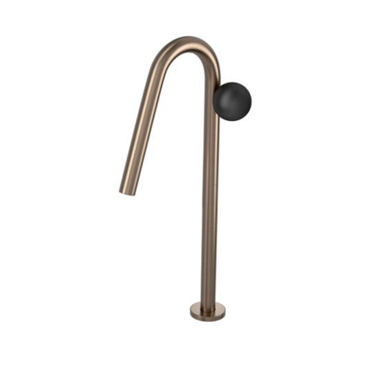 Torneira Para Lavatório De Mesa Orbe Bica Alta Black Matte Deca - Imagem principal - 8851009b-b0e0-4149-ac09-ad6e78d9a1c9