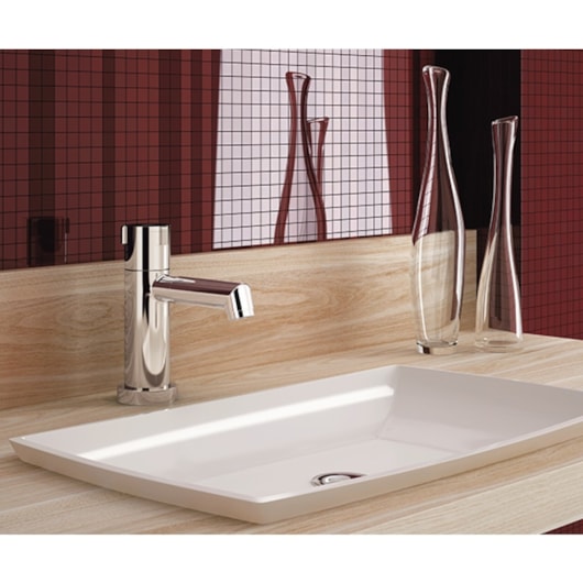 Torneira Para Lavatório De Mesa Riva Bica Baixa Cromada Docol - Imagem principal - c5ee5a3d-99b2-4293-885c-f16f125f7377
