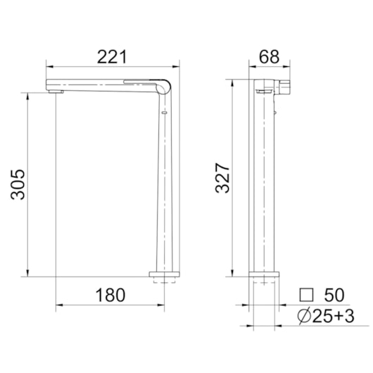 Torneira Para Lavatório De Mesa Stillo Bica Alta 90 Ouro Polido Docol - Imagem principal - 59b18155-a07c-4578-baa8-86a5936856d2