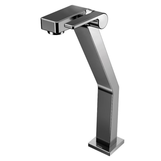 Torneira Para Lavatório De Mesa Stillo Bica Alta Grafite Polido Docol - Imagem principal - e3e611aa-3ad8-40f8-a70f-74a337f90ef6
