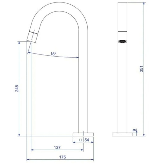 Torneira Para Lavatório De Mesa Tube Bica Alta 1198 Cromada Deca - Imagem principal - 6a7bacc0-cdc7-4046-a518-2e815a02800e
