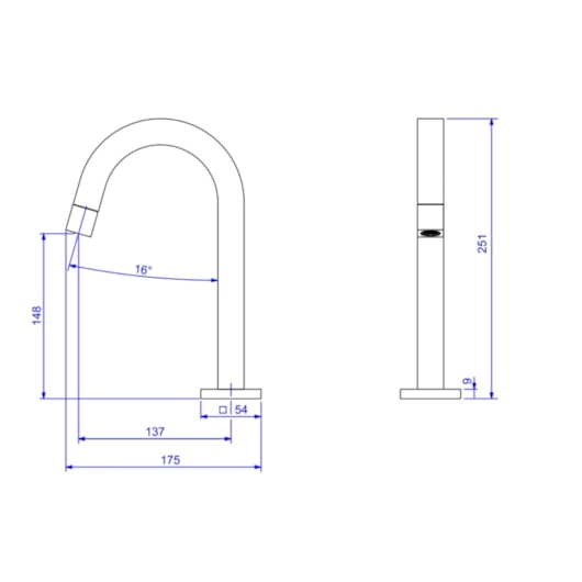 Torneira Para Lavatório De Mesa Tube Deca Cromado  - Imagem principal - b65cbf0d-c2bf-41b7-933b-cc83bfa35254