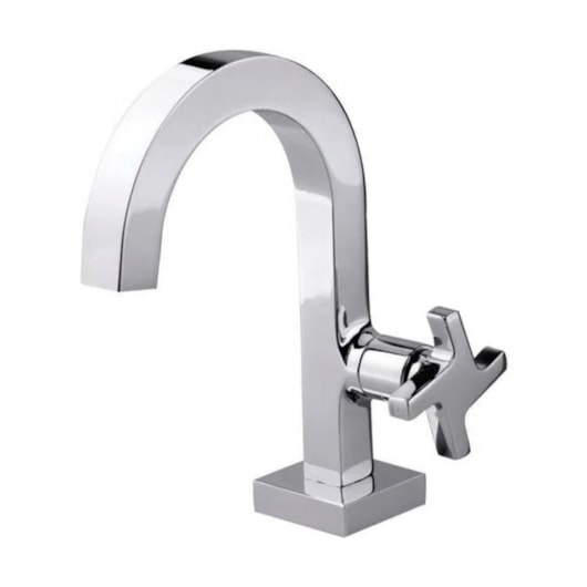 Torneira Para Lavatório De Mesa Zeta Cromado Fabrimar - Imagem principal - 80417479-32bf-45ad-b4bc-a87d95e6f323