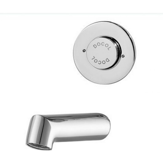 Torneira Para Lavatório De Parede 135mm Com Ciclo Fixo Pressmatic Antivandalismo Cromada Docol - Imagem principal - 9daec0f8-0b9d-49ed-bf17-7ff199814be4