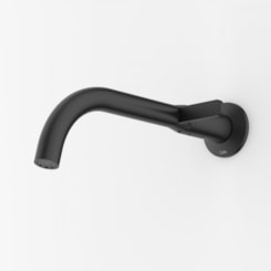 Torneira Para Lavatório De Parede Design Preto Matte Celite