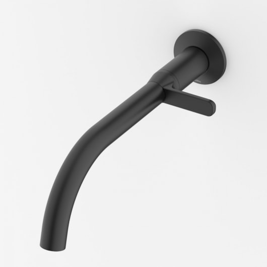 Torneira Para Lavatório De Parede Design Preto Matte Celite - Imagem principal - 90fdee21-b073-4976-bf7c-0080adef1b03